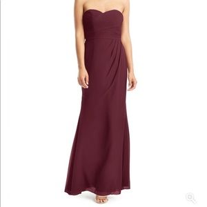 Azazie Ivy Dress in Cabernet - worn once!
